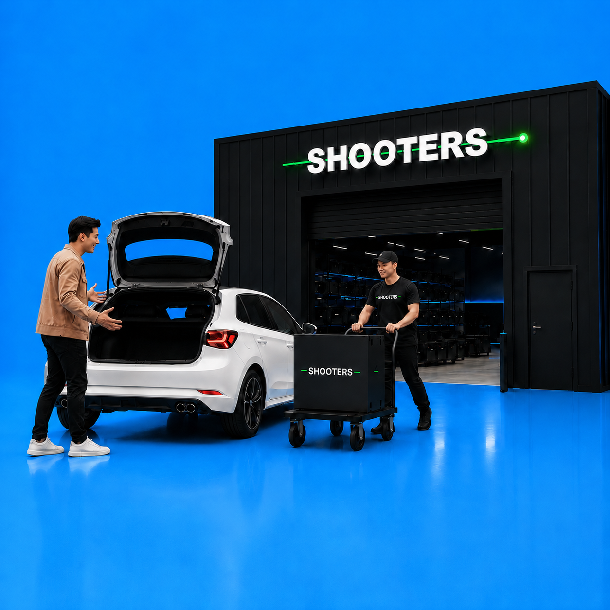Bestelwagen voor ophalen